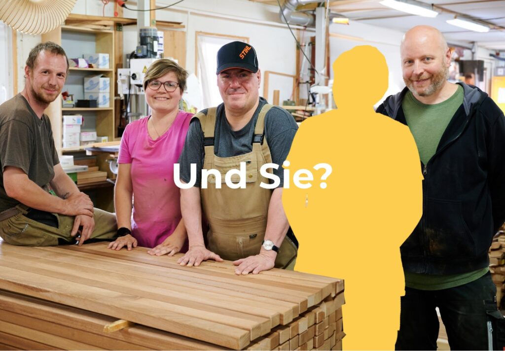 In unserer Holzbearbeitung in Schönfließ bei Berlin brauchen wir neue Mitarbeiter. Bist Du dabei dann melde Dich.